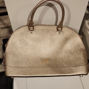 Coach Metallic Gold Satchel